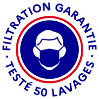 Lavable au moins 50 fois